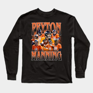 VINTAGE FOOTBALL PEYTON MANNING BOOTLEG Long Sleeve T-Shirt